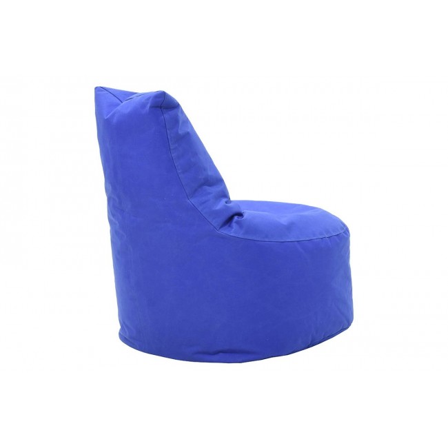 Πουφ πολυθρόνα "NORM" υφασμάτινο σε χρώμα μπλε 65x55x75