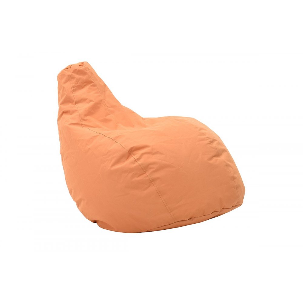 Πουφ πολυθρόνα "BASIC" υφασμάτινο σε χρώμα πορτοκαλί 70x70x90