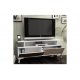Έπιπλο τηλεόρασης "ROSSO" σε χρώμα λευκό-cordoba 120x30x60