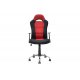 Καρέκλα γραφείου "BUCKET-SIMBA" σε χρώμα μαύρο-κόκκινο 65x57x113