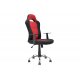 Καρέκλα γραφείου "BUCKET-SIMBA" σε χρώμα μαύρο-κόκκινο 65x57x113