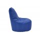 Πουφ πολυθρόνα "NORM PRO" υφασμάτινο σε χρώμα μπλε 70x60x75