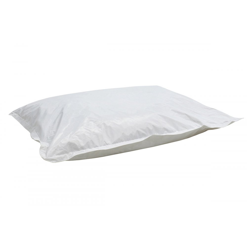 Πουφ μαξιλάρι "PIGRO" υφασμάτινο σε χρώμα λευκό 175x135x25