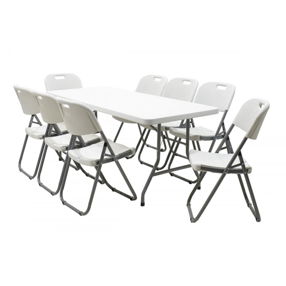 Τραπέζι catering-συνεδρίου "APRILIA" σε λευκό χρώμα 183x76x74