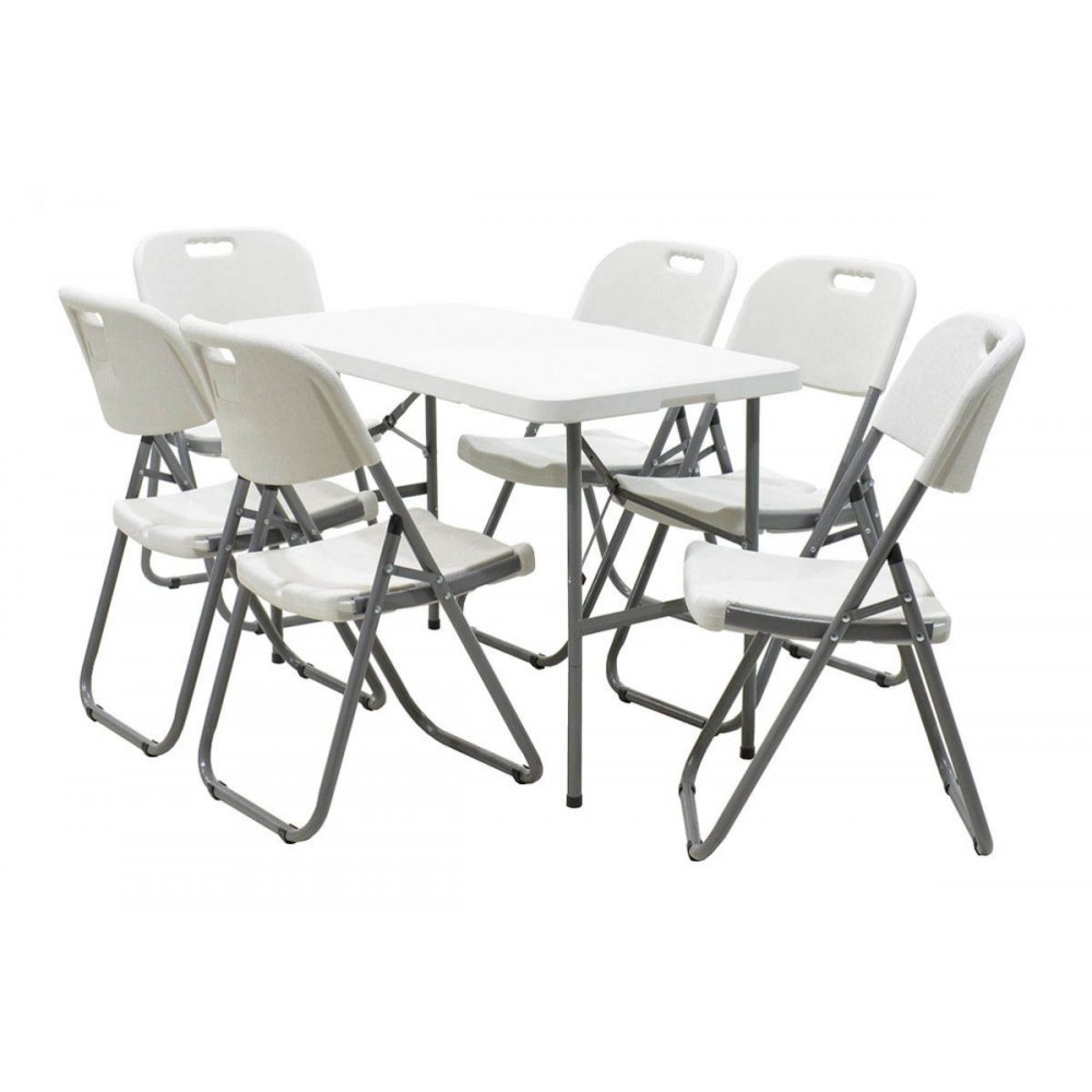 Τραπέζι catering "RODEO" πτυσσόμενο σε χρώμα λευκό 122x60x74