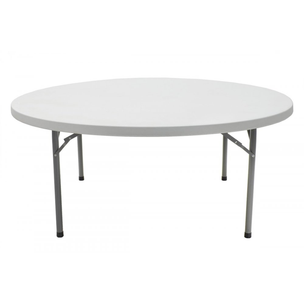 Τραπέζι catering-συνεδρίου "COMFORT" στρόγγυλο σε λευκό χρώμα Φ184x74