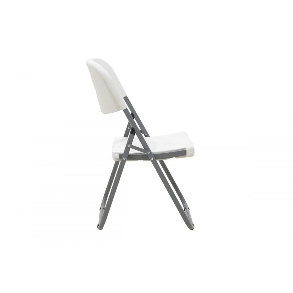 Καρέκλα "EDISON" πτυσσόμενη πολυπροπυλενίου σε χρώμα λευκό 45x50x88