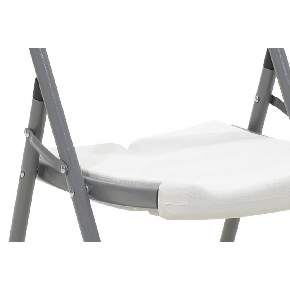 Καρέκλα "EDISON" πτυσσόμενη πολυπροπυλενίου σε χρώμα λευκό 45x50x88