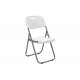 Καρέκλα "EDISON" πτυσσόμενη πολυπροπυλενίου σε χρώμα λευκό 45x50x88