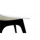 Καρέκλα "PERLA" πολυπροπυλένιο σε χρώμα μαύρο-λευκό 51x46x83