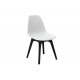 Καρέκλα "PERLA" πολυπροπυλένιο σε χρώμα μαύρο-λευκό 51x46x83