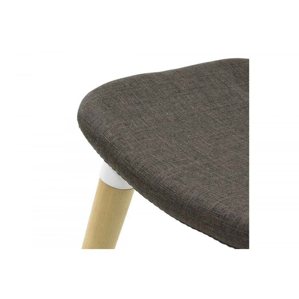 Καρέκλα "NARLA" υφασμάτινη σε χρώμα καφέ 53x53x79