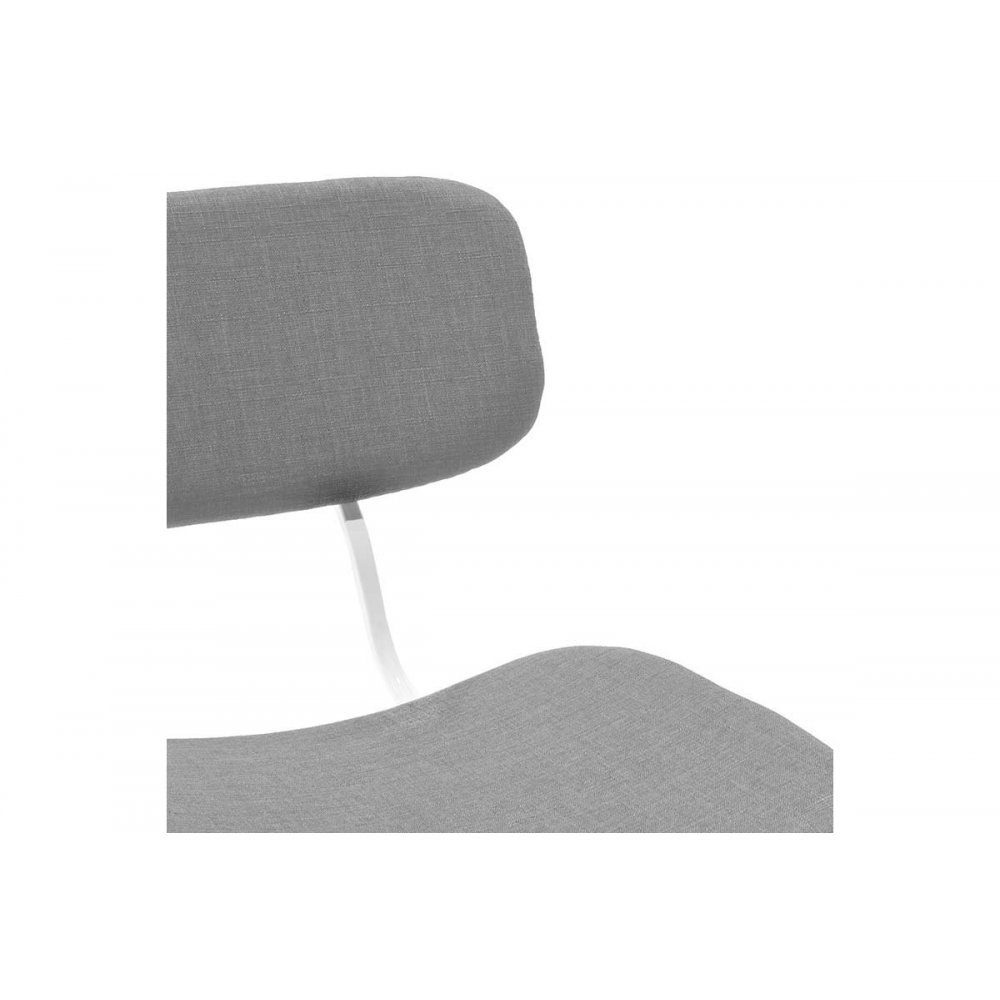 Καρέκλα "NARLA" υφασμάτινη σε χρώμα γκρι 53x53x79