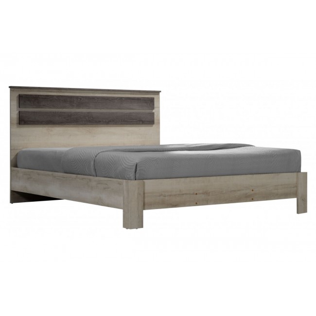 Κρεβάτι "OLYMPUS" διπλό σε χρώμα castillo-toro δρυς 167.50x203x102