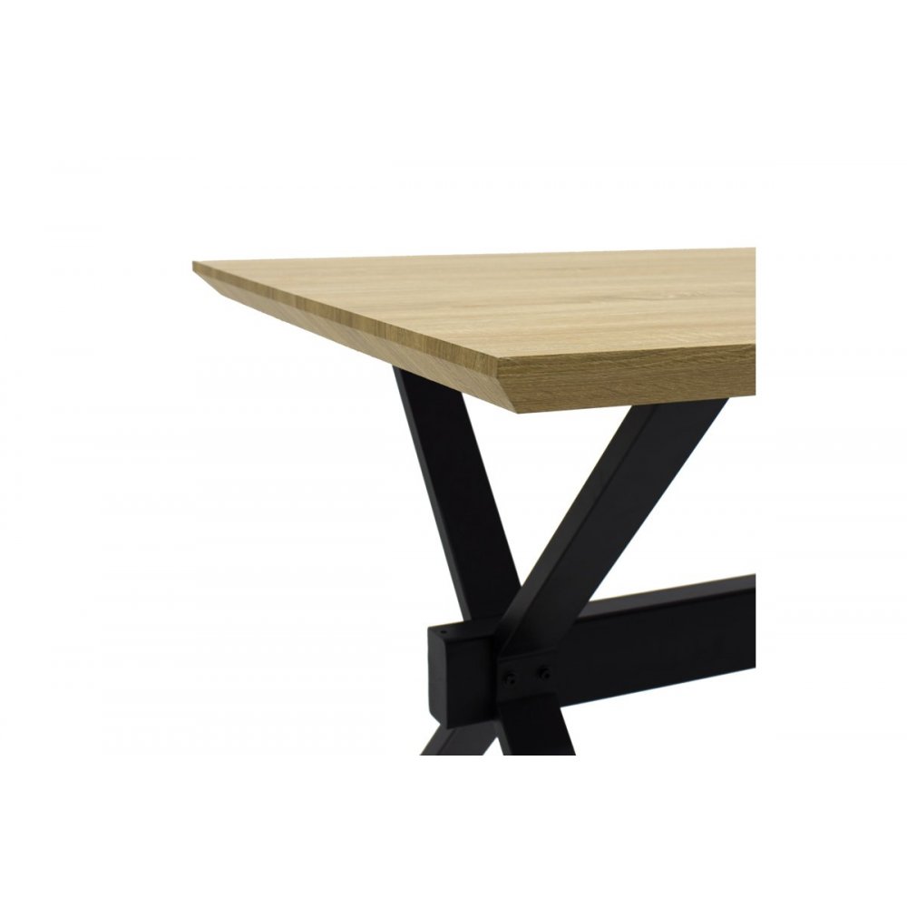 Τραπέζι "EVORA" ορθογώνιο σε χρώμα σονόμα 180x90x75