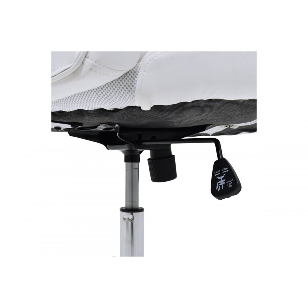 Πολυθρόνα διευθυντή "SONAR" από τεχνόδερμα σε χρώμα λευκό 61x57x120/128