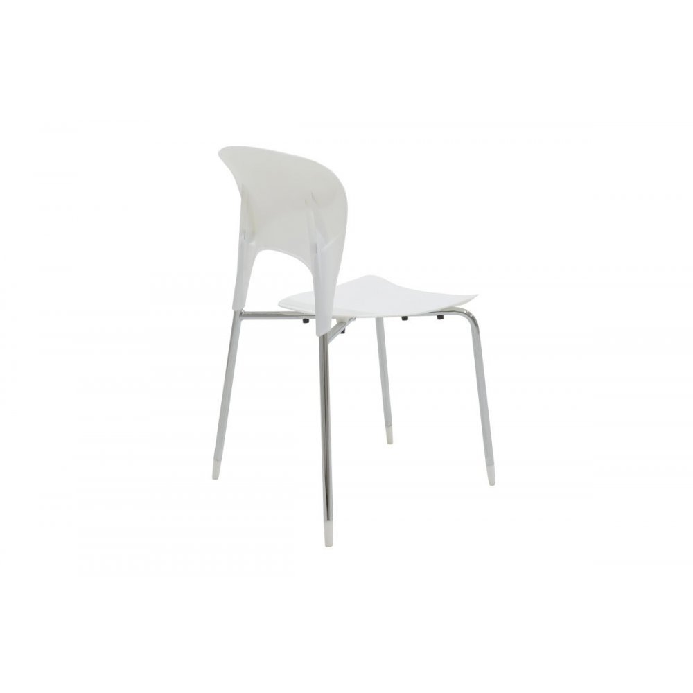 Καρέκλα "LOUSIA" πολυπροπυλενίου σε χρώμα λευκό 42x53x79