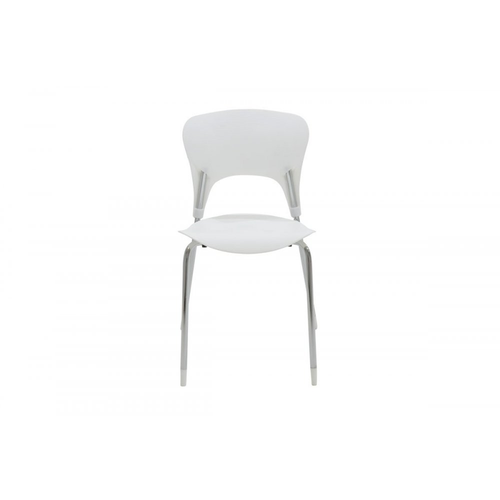 Καρέκλα "LOUSIA" πολυπροπυλενίου σε χρώμα λευκό 42x53x79