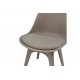 Καρέκλα "GASTON" pp-pu σε χρώμα μόκα 48x56x84