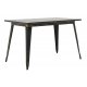 Τραπέζι "UTOPIA" μεταλλικό σε χρώμα antique μαύρο 120x70x75,5