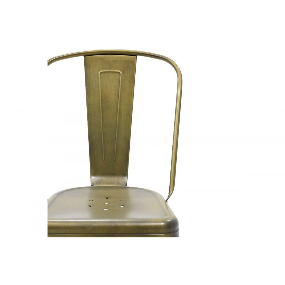 Καρέκλα "UTOPIA" μεταλλική σε χρώμα χρυσό μαύρο 50x44x84