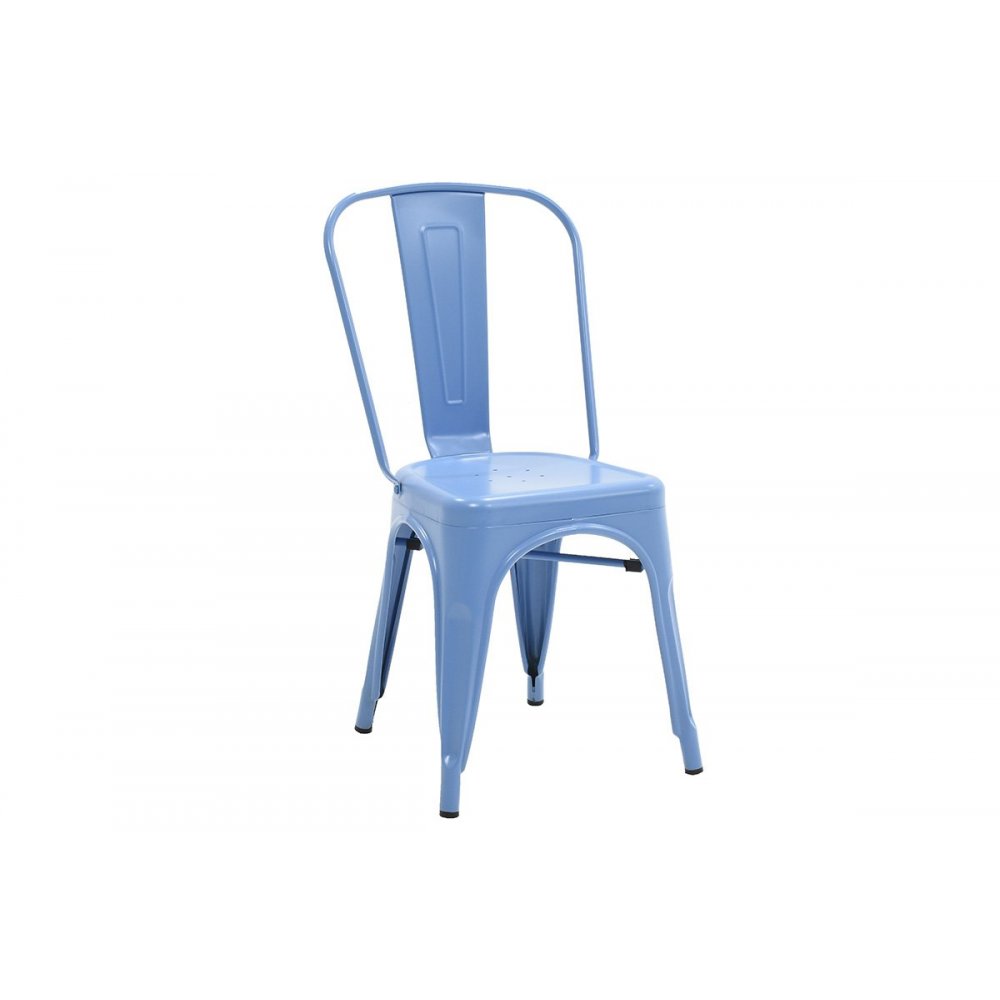 Καρέκλα "UTOPIA" μεταλλική σε χρώμα μπλε 48x45x87