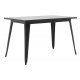 Τραπέζι "UTOPIA" μεταλλικό σε χρώμα μαύρο 120x70x75,5