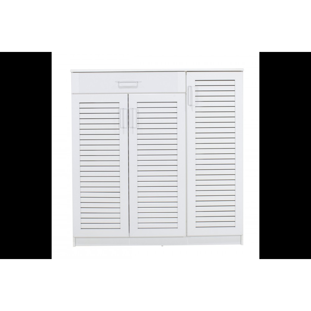 Παπουτσοθήκη-ντουλάπι "SANTE" σε χρώμα λευκό 120x40x123