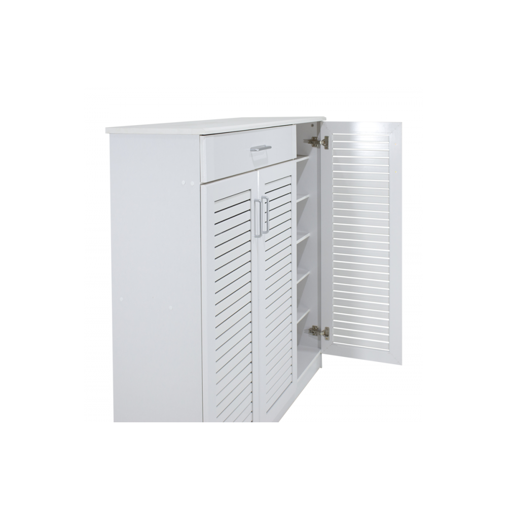 Παπουτσοθήκη-ντουλάπι "SANTE" σε χρώμα λευκό 120x40x123