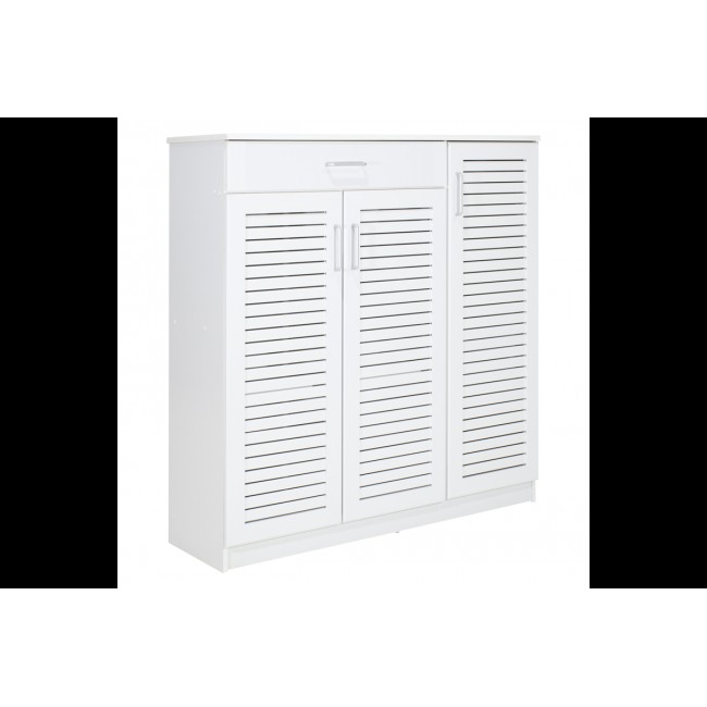Παπουτσοθήκη-ντουλάπι "SANTE" σε χρώμα λευκό 120x40x123