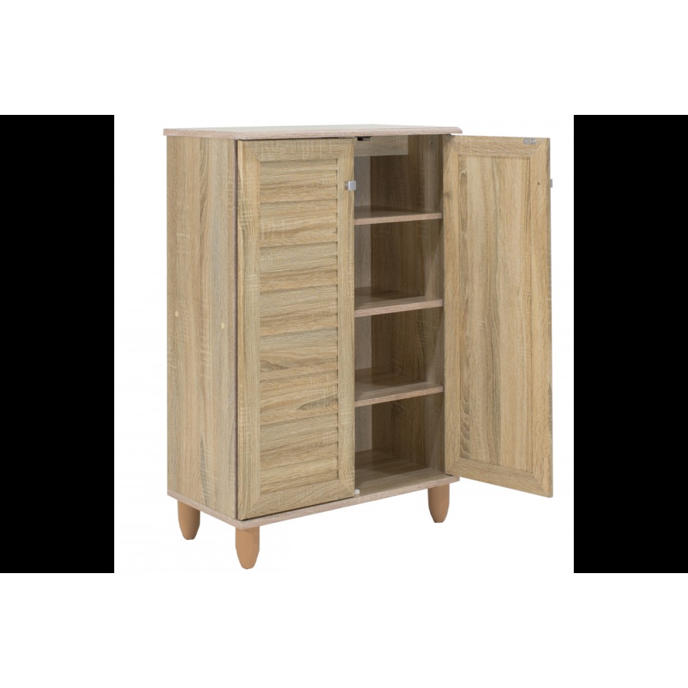 Παπουτσοθήκη-ντουλάπι "SANTO" σε χρώμα σονόμα  60x34.5x91.5