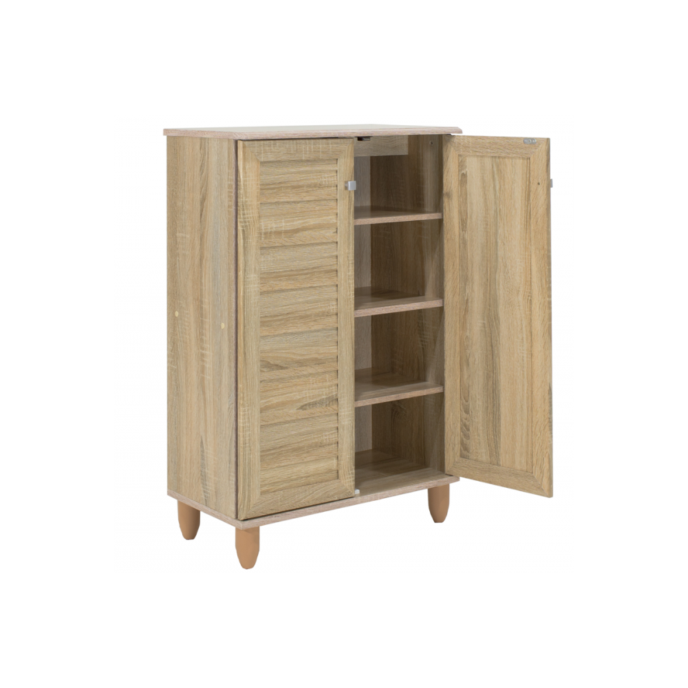 Παπουτσοθήκη-ντουλάπι "SANTO" σε χρώμα σονόμα  60x34.5x91.5