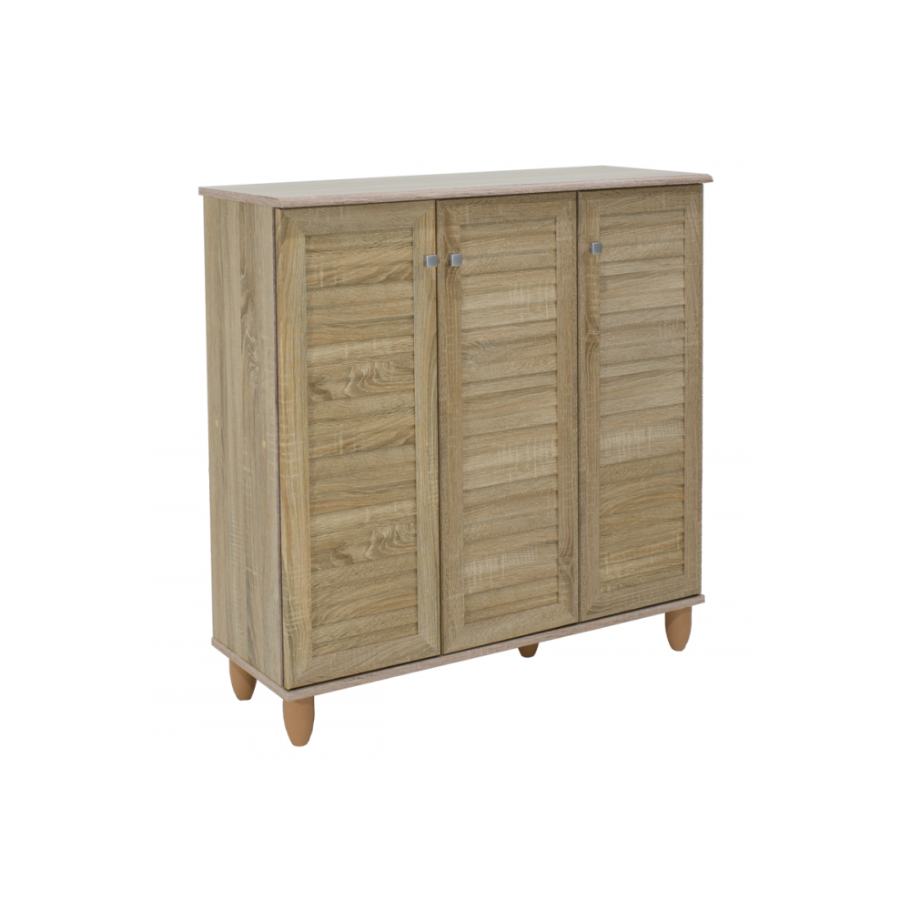 Παπουτσοθήκη-ντουλάπι "SANTO" σε χρώμα σονόμα 89.5x34.5x91.5