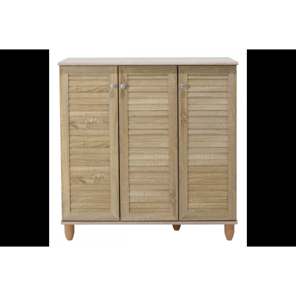 Παπουτσοθήκη-ντουλάπι "SANTO" σε χρώμα σονόμα 89.5x34.5x91.5