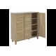 Παπουτσοθήκη-ντουλάπι "SANTO" σε χρώμα σονόμα 89.5x34.5x91.5