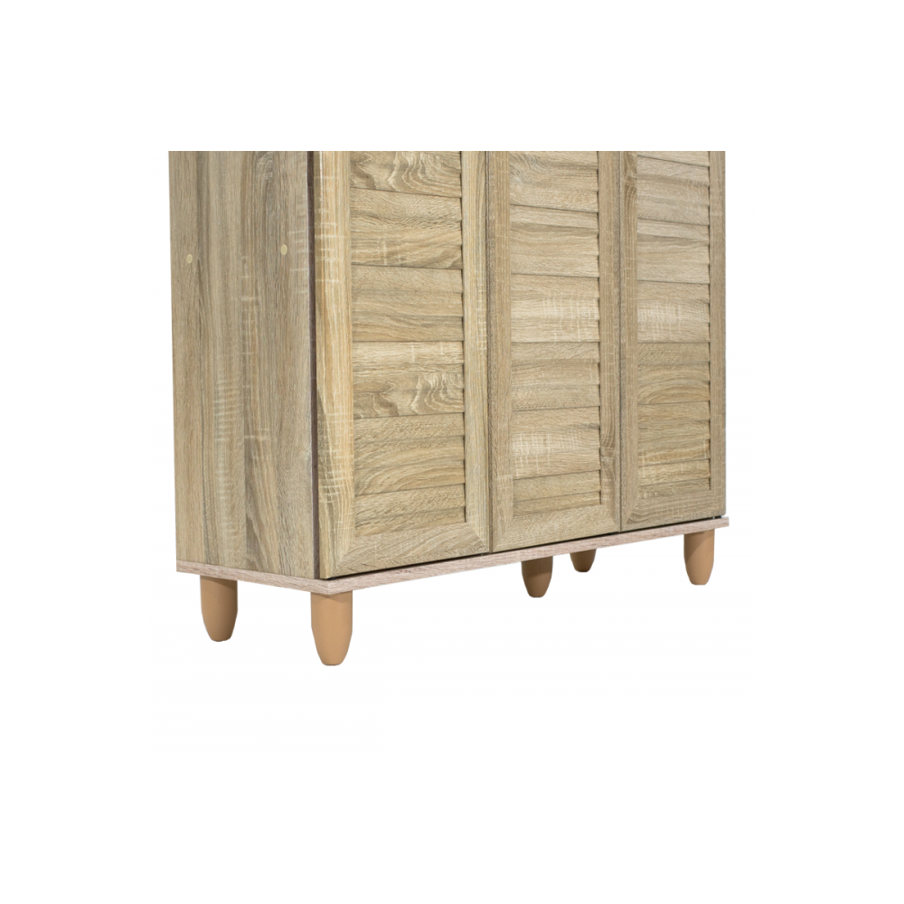 Παπουτσοθήκη-ντουλάπι "SANTO" σε χρώμα σονόμα 89.5x34.5x91.5