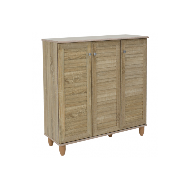 Παπουτσοθήκη-ντουλάπι "SANTO" σε χρώμα σονόμα 89.5x34.5x91.5