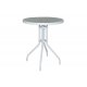 Τραπέζι κήπου "ALMA" στρόγγυλο μεταλλικό σε χρώμα λευκό Φ60x71