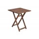 Τραπέζι "ARETI" πτυσσόμενο απο μασίφ ξύλο οξιάς σε χρώμα καρυδί 70x70x71