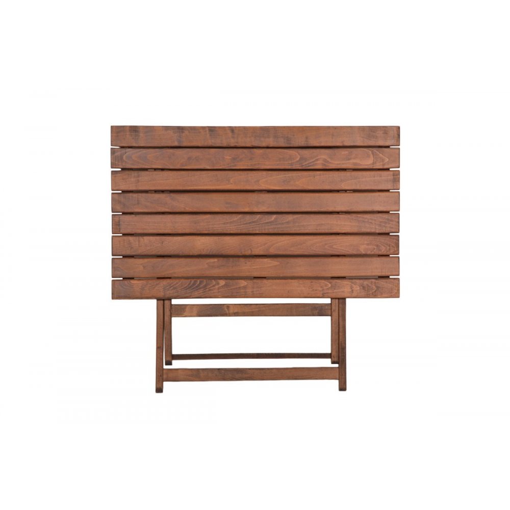 Τραπέζι "ARETI" πτυσσόμενο απο μασίφ ξύλο οξιάς σε χρώμα καρυδί 60x80x71
