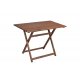 Τραπέζι "ARETI" πτυσσόμενο απο μασίφ ξύλο οξιάς σε χρώμα καρυδί 60x80x71