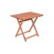 Τραπέζι "ARETI" πτυσσόμενο απο μασίφ ξύλο οξιάς σε κερασί χρώμα 60x100x71