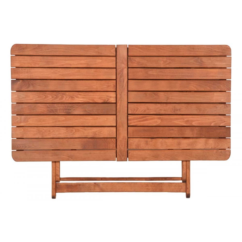 Τραπέζι "ARETI" πτυσσόμενο απο μασίφ ξύλο οξιάς σε χρώμα κερασί 120x75x71