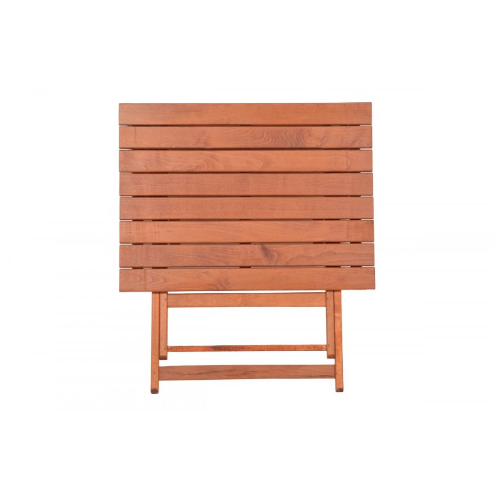 Τραπέζι "ARETI" πτυσσόμενο απο μασίφ ξύλο οξιάς σε κερασί χρώμα 60x80x71