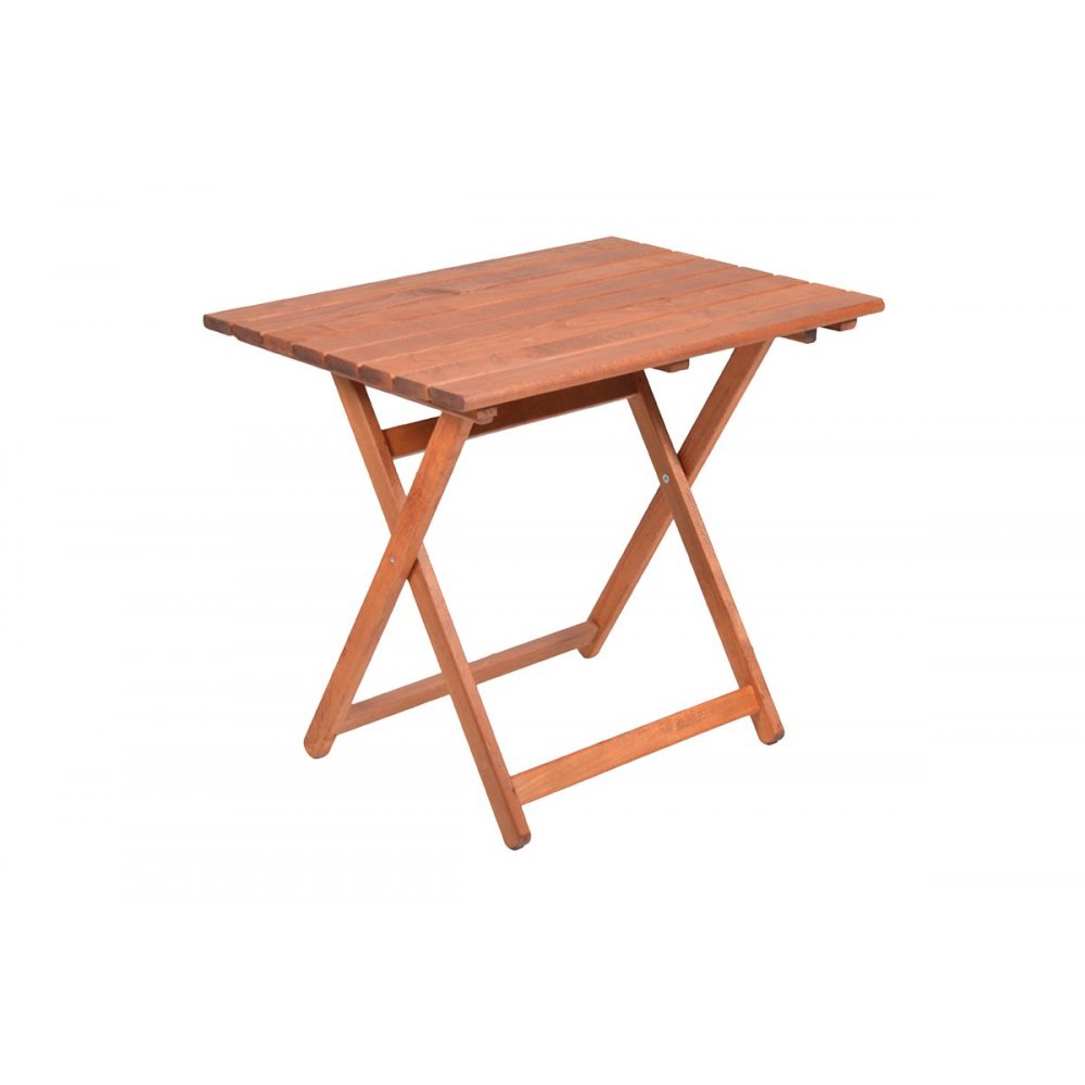 Τραπέζι "ARETI" πτυσσόμενο απο μασίφ ξύλο οξιάς σε κερασί χρώμα 60x80x71