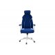 Πολυθρόνα διευθυντή "MOMENTUM" από ύφασμα mesh σε χρώμα μπλε 60x65x120/129
