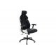 Πολυθρόνα διευθυντή "MOMENTUM" από ύφασμα mesh σε χρώμα μαύρο 60x65x120/129