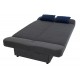 Kαναπές-κρεβάτι "TIKO" τριθέσιος υφασμάτινος σε ανθρακί χρώμα 198x85x90