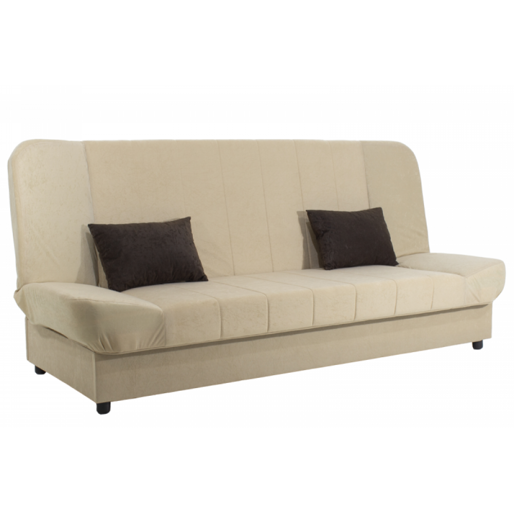 Kαναπές-κρεβάτι "TIKO" τριθέσιος υφασμάτινος σε μπεζ χρώμα 198x85x90