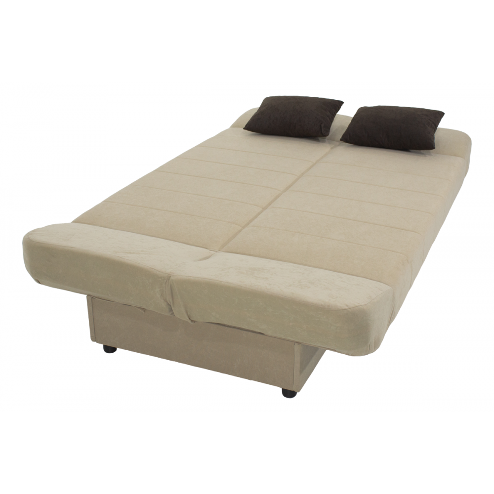 Kαναπές-κρεβάτι "TIKO" τριθέσιος υφασμάτινος σε μπεζ χρώμα 198x85x90